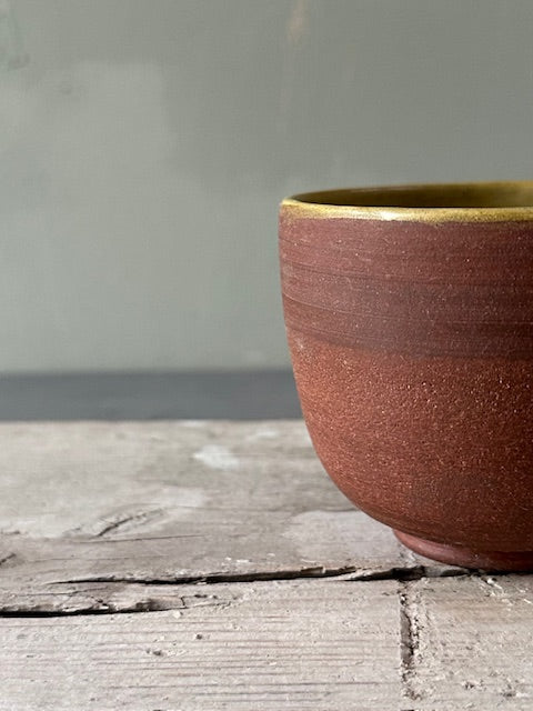 Kop van rode steengoedklei